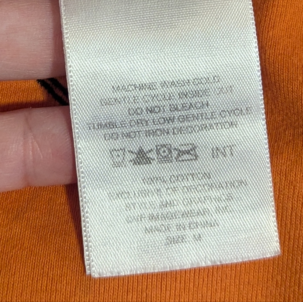 Vintage Y2K Harley-Davidson Women's Orange Top M Distressed Tee Bikercore 2000s - Picture 16 of 16